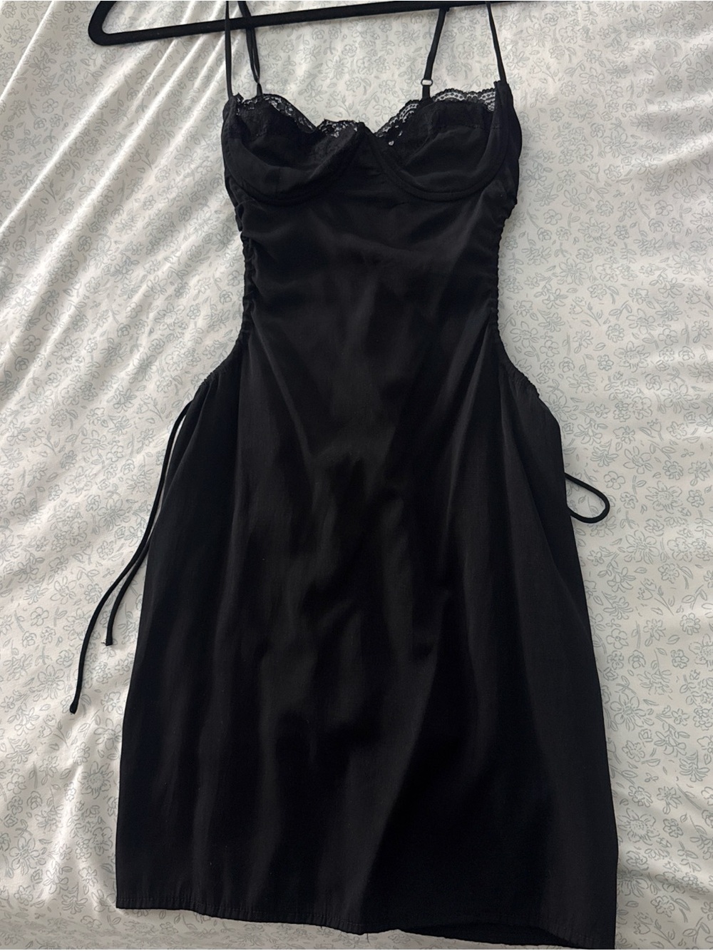 Princess Polly Black Lace-Trim Slip Dress - Women - Picture 1 of 4